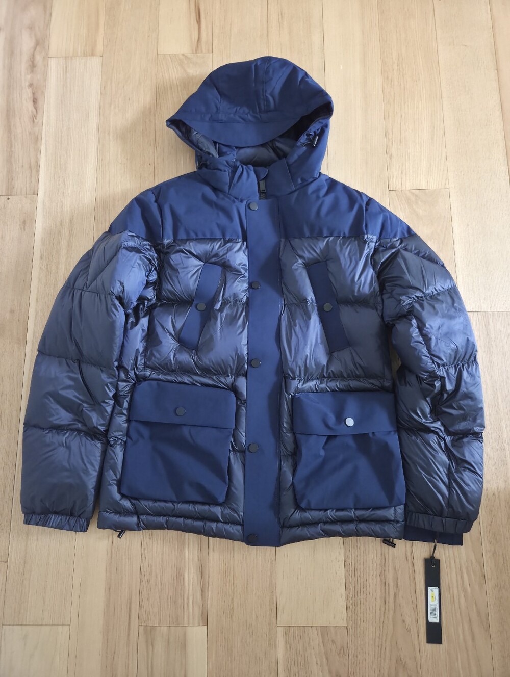 Karl Lagerfeld Paris Down-Filled Hooded Puffer Jacket Men's Size Medium NWT